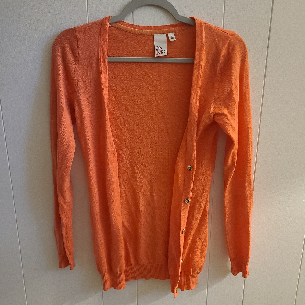 EUC coral cardigan